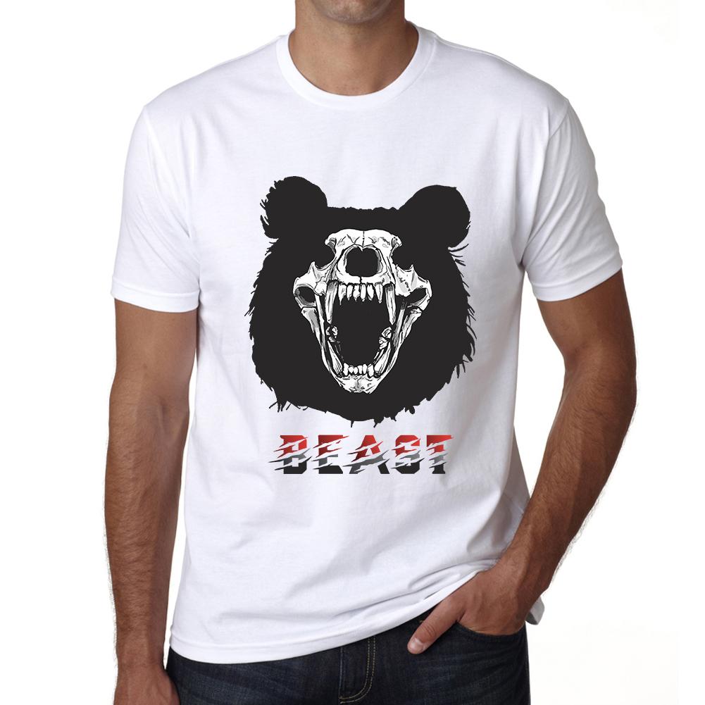 Ultrabasic Grafisch T-shirt voor heren Beast Skull - Bear Scary Gift Shirt voor heren