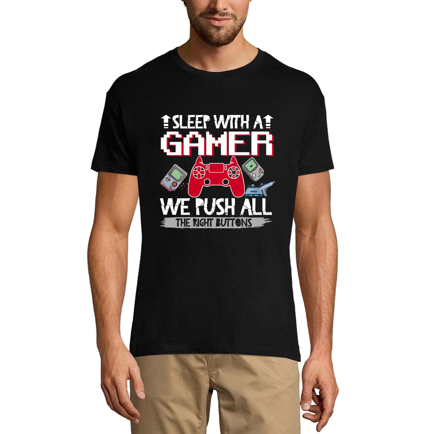 Ultrabasic Mannen Gaming T-Shirt Slapen Met Een Gamer - Grappige Grap Humoristisch Shirt