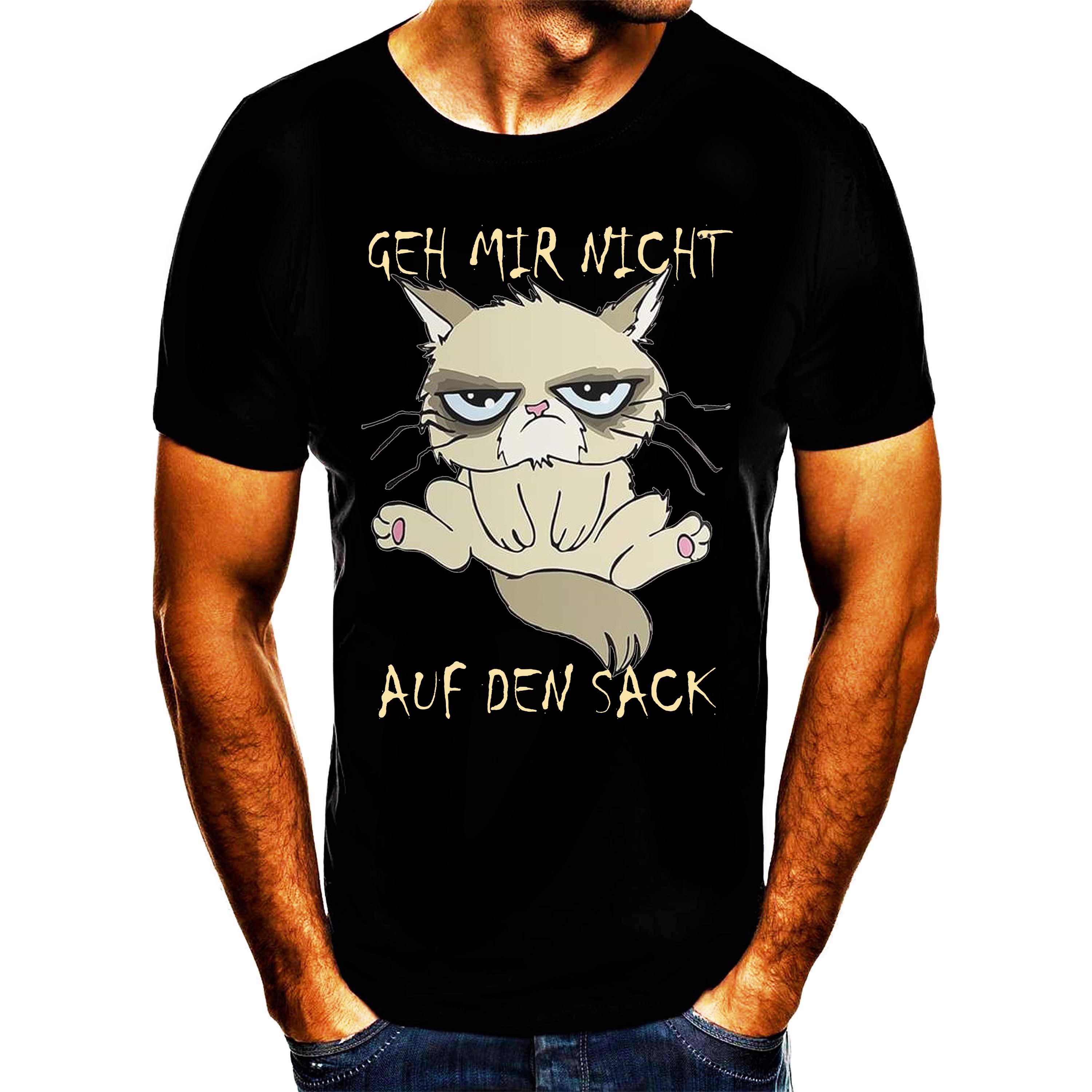 Shirtbude Geh mir nicht auf den Sack Print Tshirt