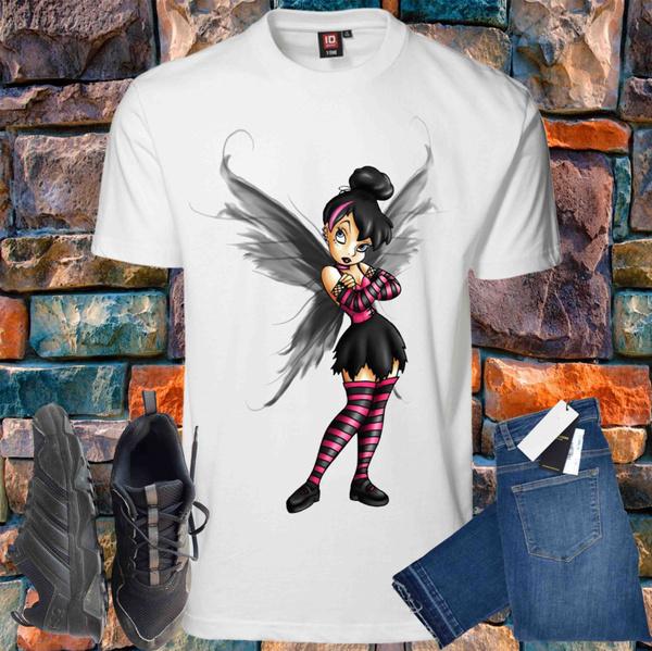 Shirtbude Punk tinkerbell sprookjesprint t-shirt