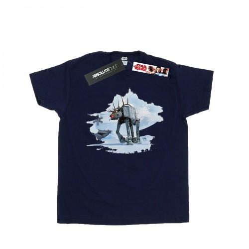 Star Wars Heren Kerst AT-AT Rendier T-shirt