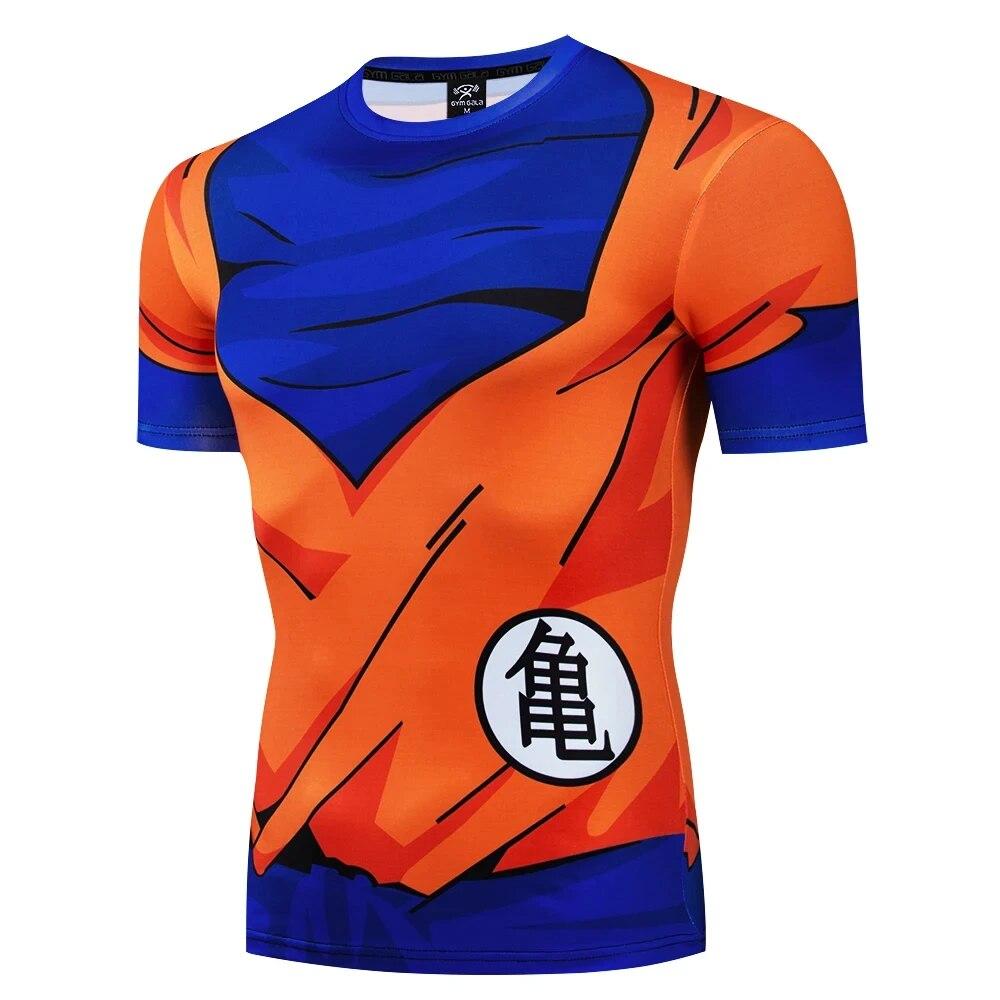 Baibao QIQI 3D Goku T-shirt Mannen Zomer Fitness Tops Kickboksen Shirts Bjj Gym Rashguard Mma Boksen Goku T-shirts Mannen jerseys Muay Thai