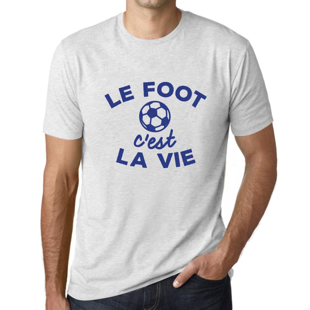 Ultrabasic Vintage T-shirt voor heren Grafisch T-shirt Le Foot C'est la Vie Vintage Wit