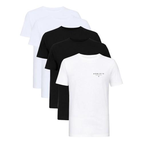 Pertemba FR - Apparel Henleys Mens Hencinq A T-Shirt (Pack of 5)