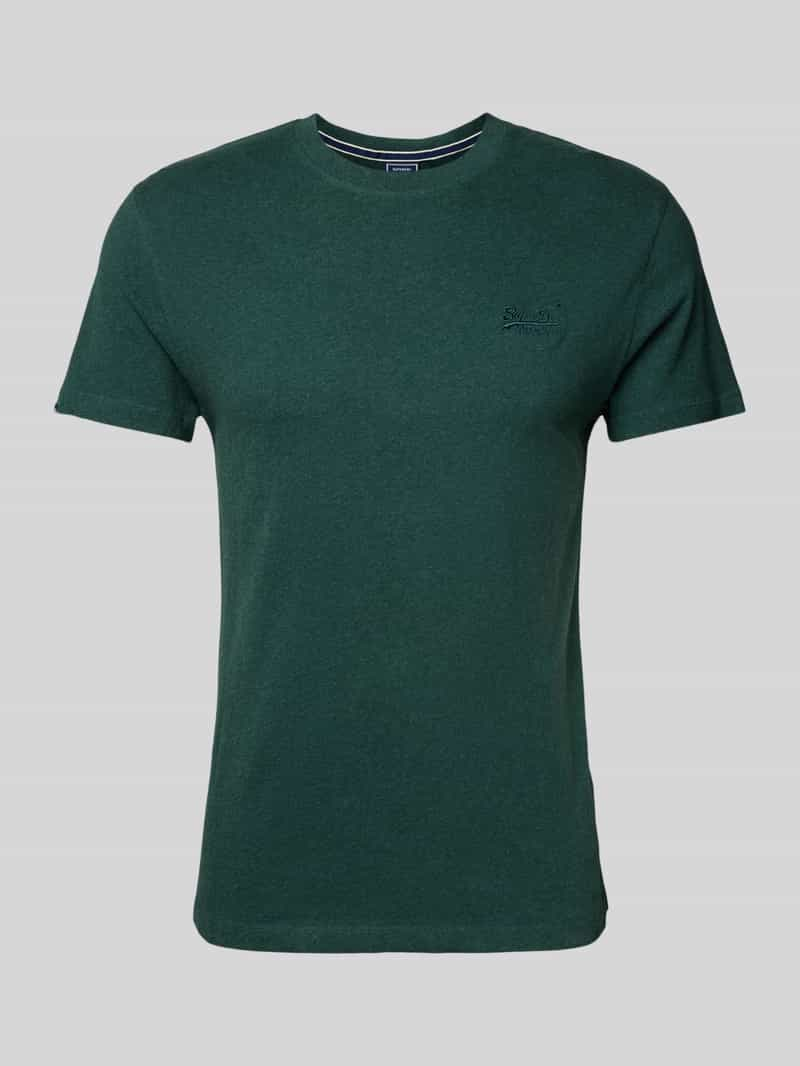 Superdry T-shirt met labelstitching