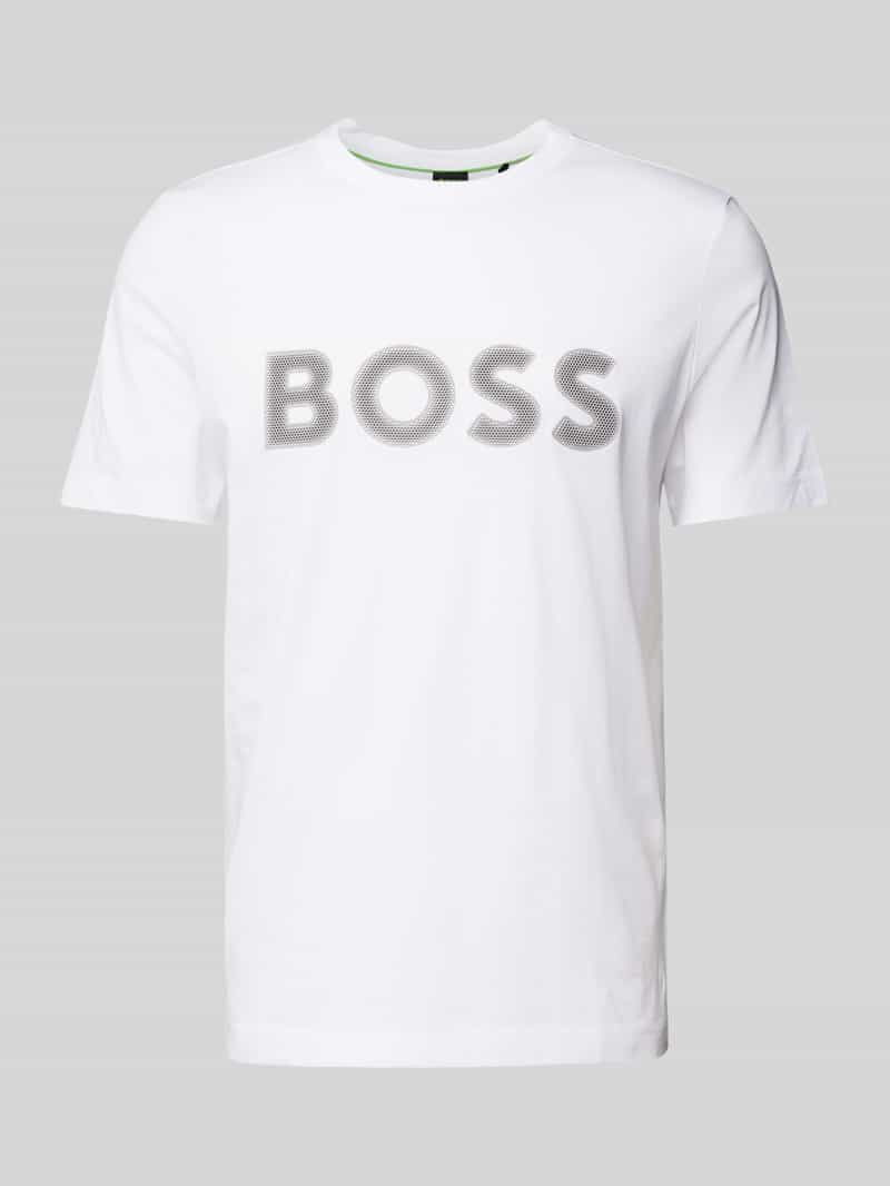 BOSS Green T-shirt met labelprint