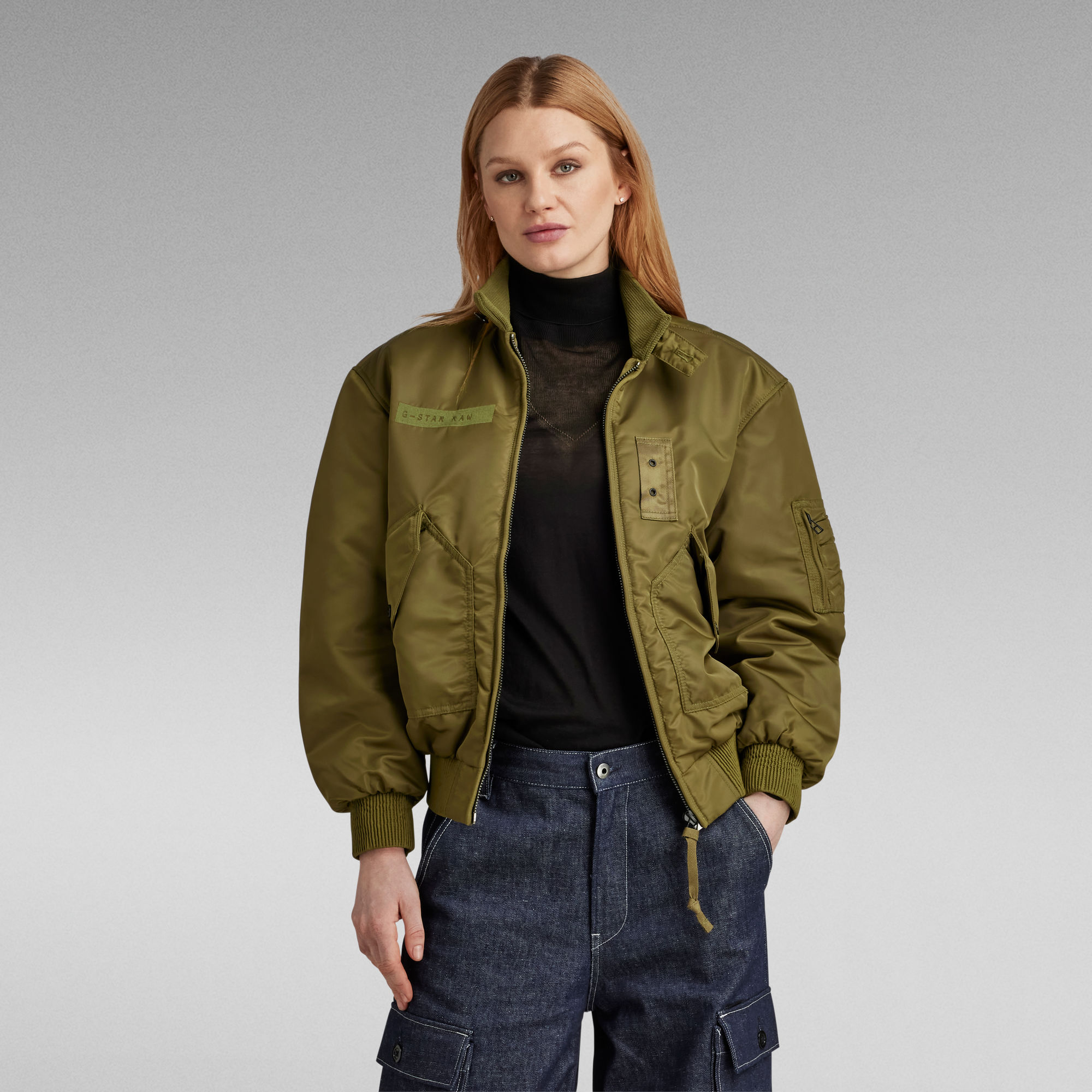 G-Star RAW Bomberjack Nylon - Groen - Dames