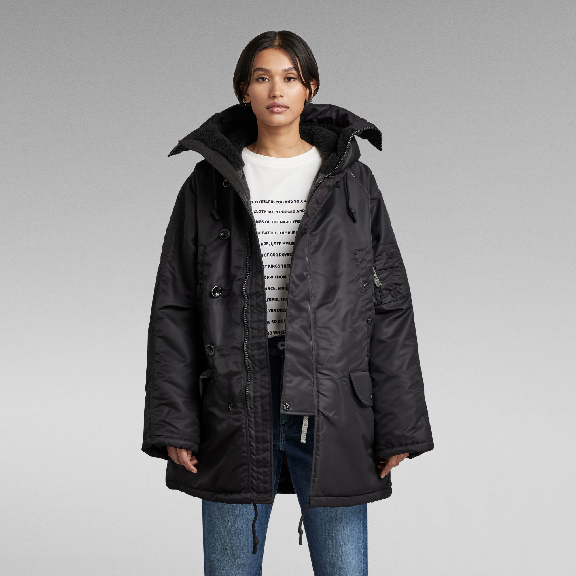 G-Star RAW Air Force Parka - Zwart - Dames