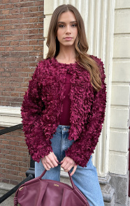 The Musthaves Flowerly Jacket Burgundy