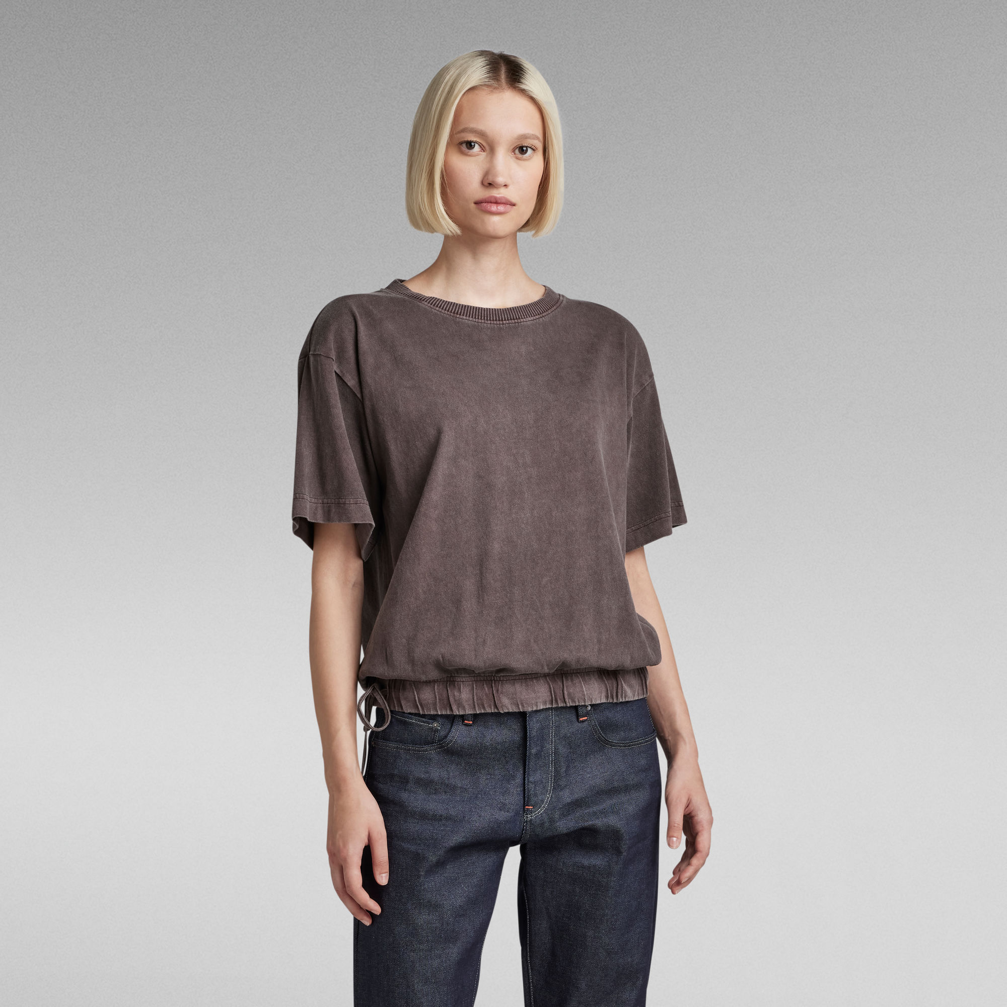 G-Star RAW Adjustable Loose T-Shirt - Bruin - Dames