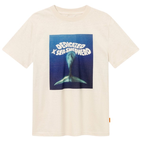 Dedicated  T-Shirt Gustavsberg Hemp Dolphin Tail - T-shirt, wit