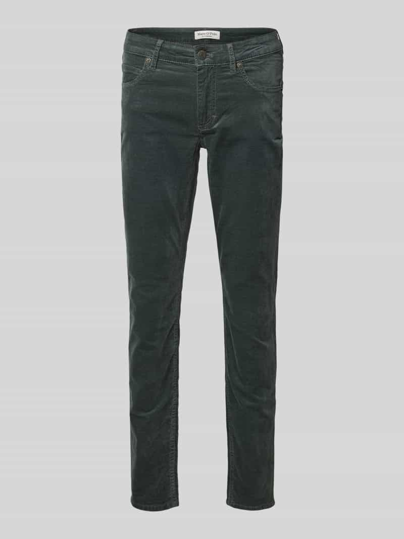 Marc O'Polo Slim fit fluwelen broek van katoen en viscose met stretch, model 'LULEA'