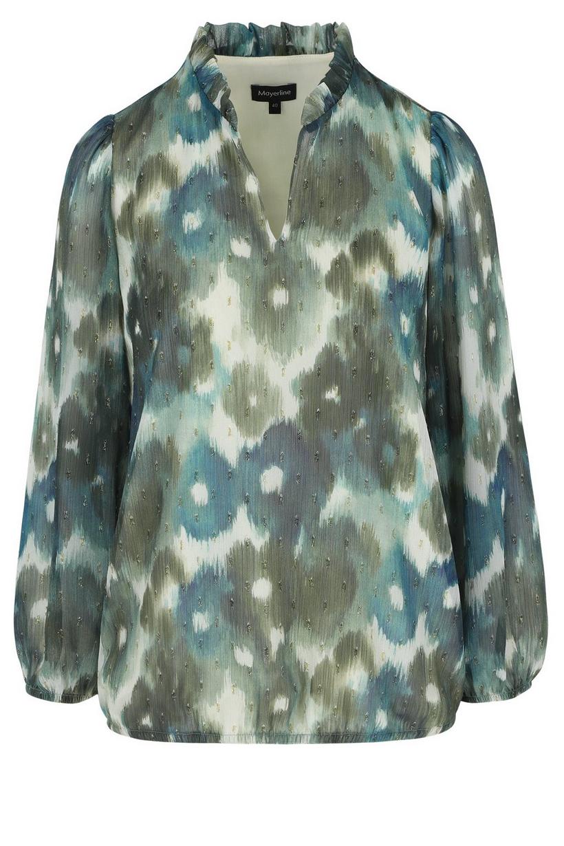 Mayerline Printblouse In Voile Op Elastiek