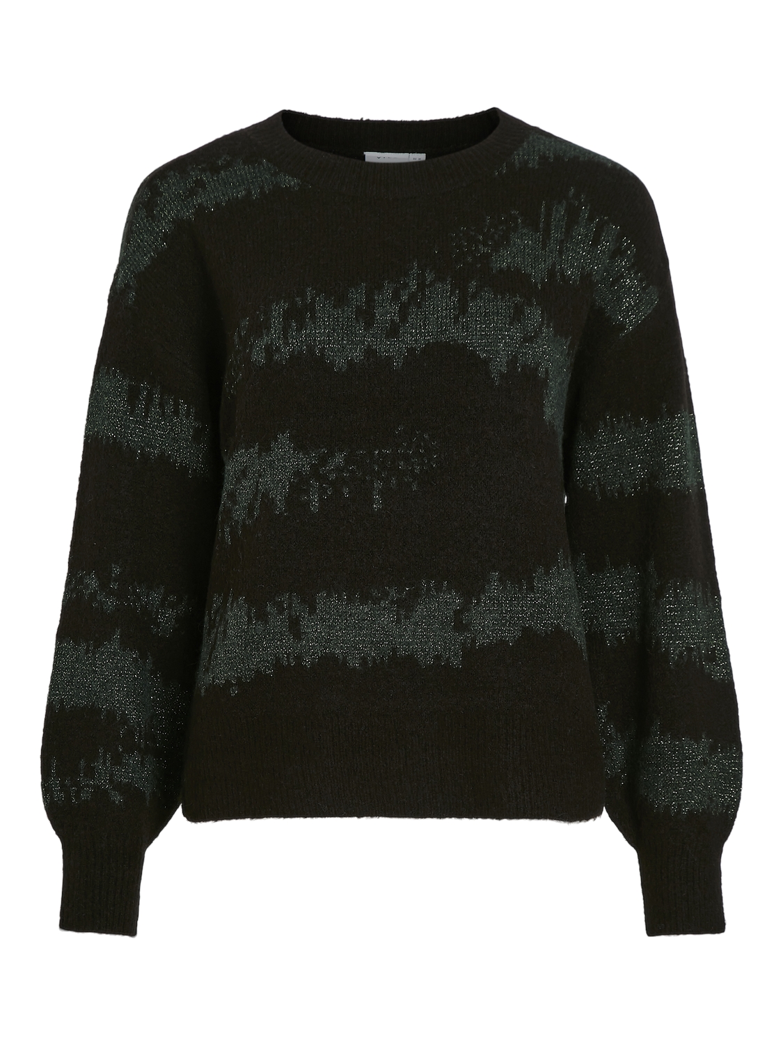 Vila Vinura o-neck l/s jacquard knit top