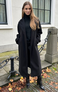 The Musthaves Classy Long Coat Zwart