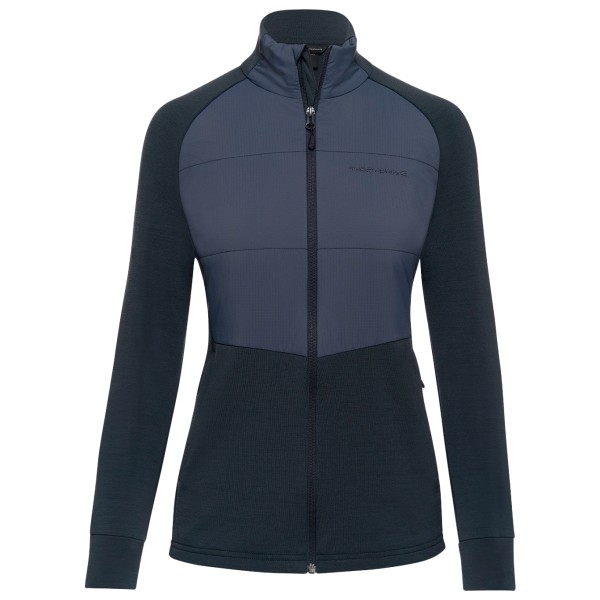 Thermowave  Women's Roam Wooloft Merino Hybrid Jacket Full Zip - Merinovest, blauw