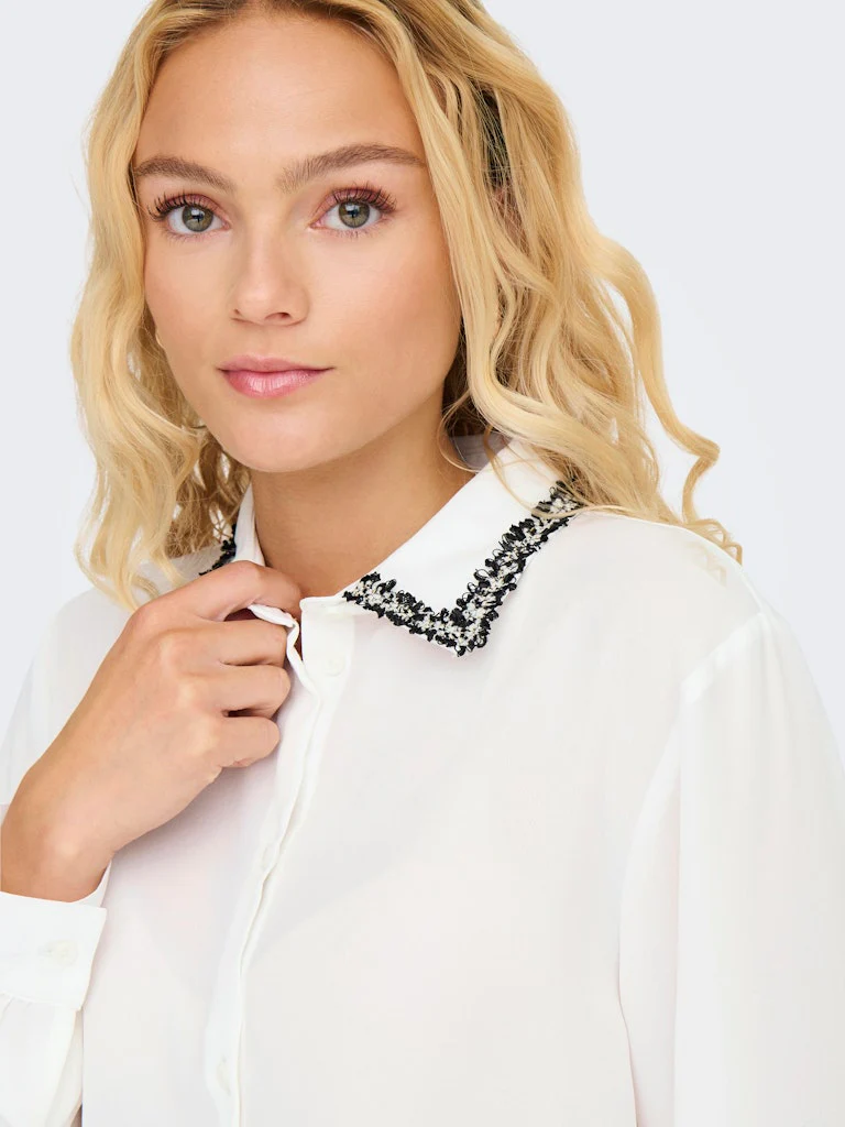 Jacqueline de Yong Aya l/s detail shirt