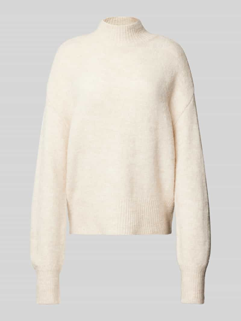 YAS Gebreide pullover met opstaande kraag, model 'ANNE'