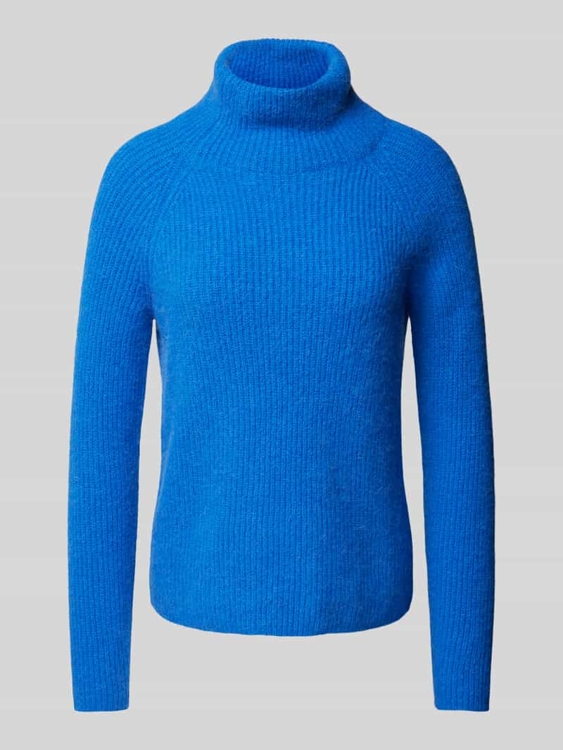 Boss Gebreide pullover van alpacamix met opstaande kraag, model 'Falodan'