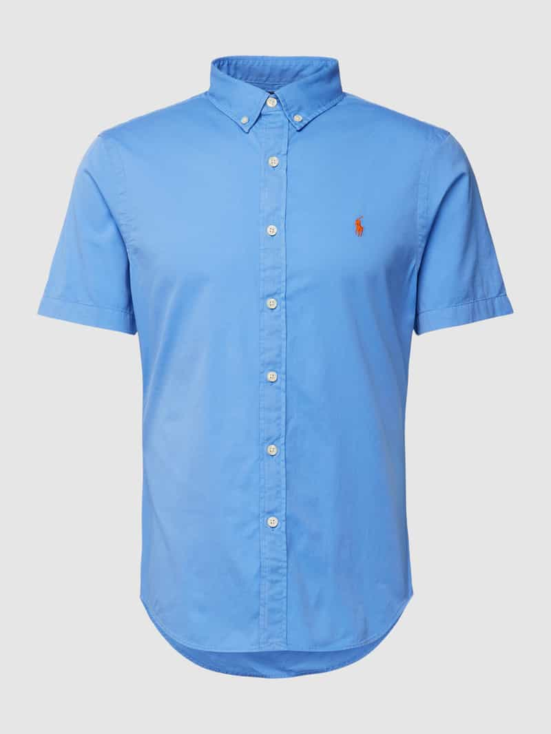 Polo Ralph Lauren Slim fit vrijetijdsoverhemd met halflange mouwen