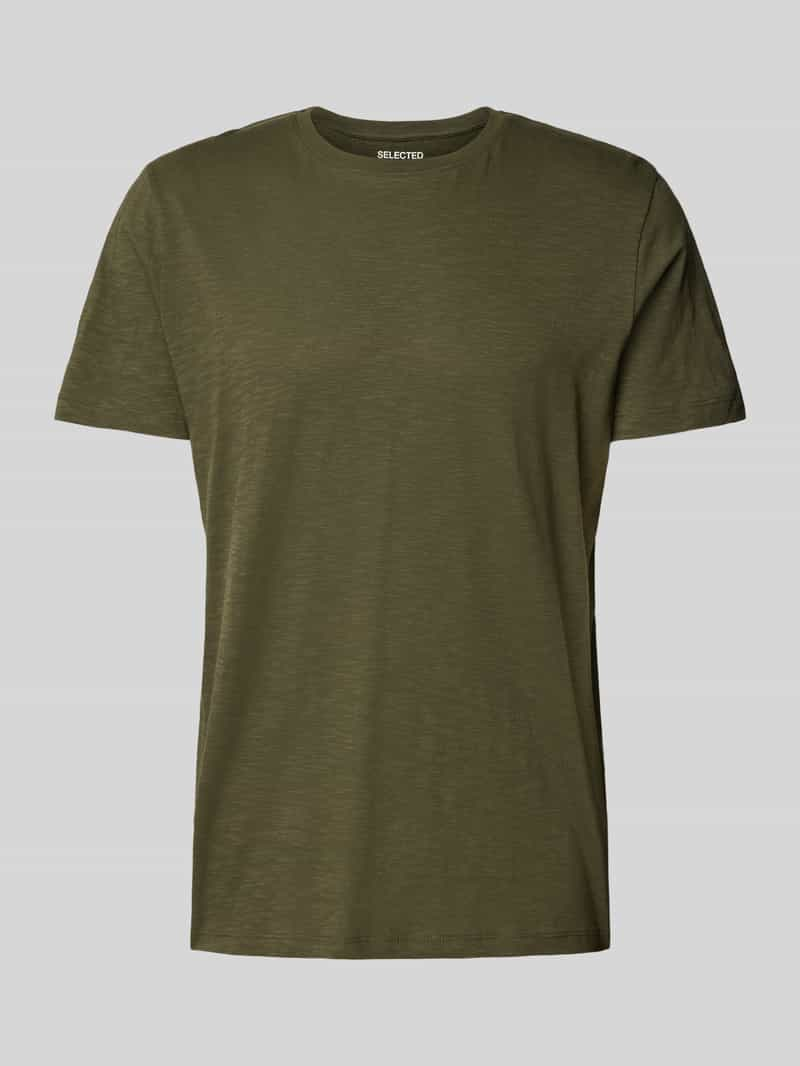 Selected Homme T-shirt met ronde hals, model 'ASPEN'