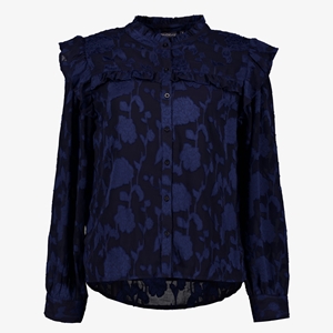 TwoDay dames blouse met bloemenprint blauw