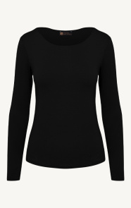 The Musthaves Essence Long Sleeve Round Neck Black