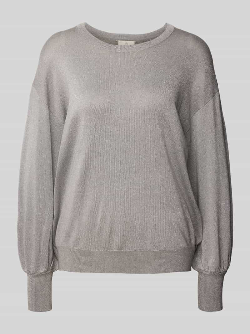 Kaffe Gebreide pullover met ribboorden, model 'regina'