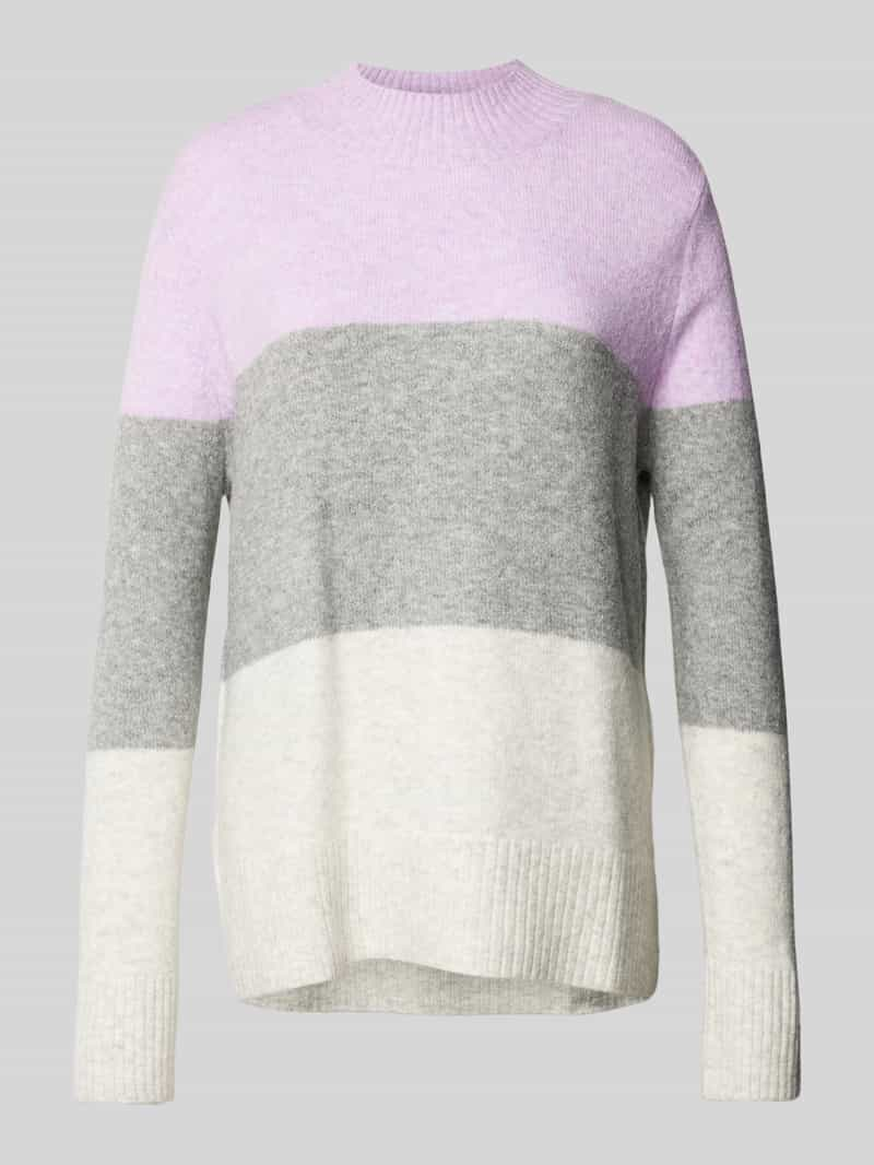 Tom Tailor Denim Regular fit gebreide pullover met katoen en colour-blocking