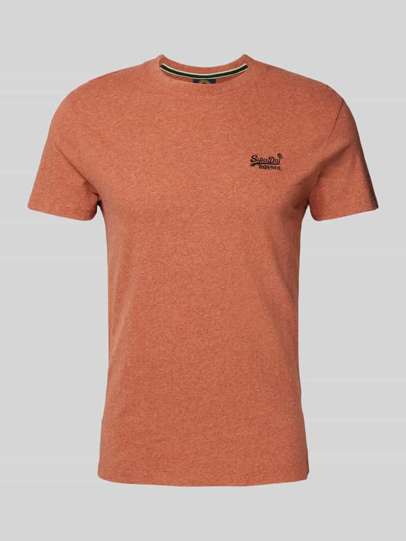 Superdry T-shirt met labelstitching