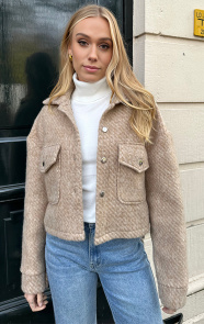 Jurkjes Cropped Jacket Stormi Beige