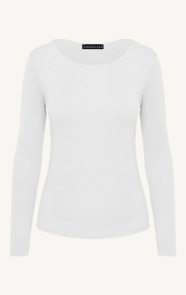 Jurkjes Round Neck Long Sleeve Top Yulia Ecru