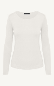 Jurkjes Round Neck Long Sleeve Top Yulia Beige