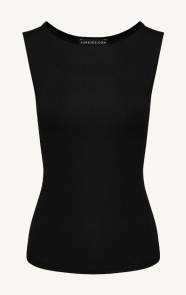 Jurkjes Round Neck Top Yulia Zwart