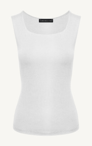 Jurkjes Square Neck Top Yulia Ecru