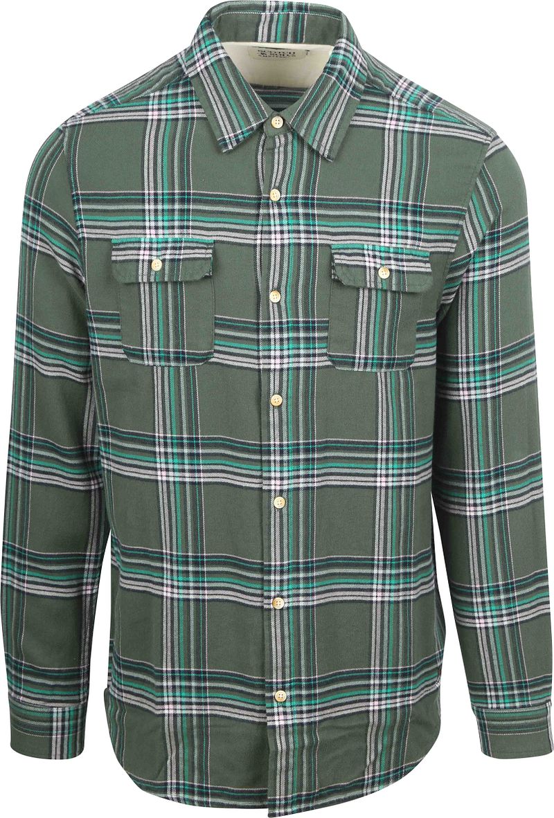 Scotch and Soda Flanel Overhemd Groen