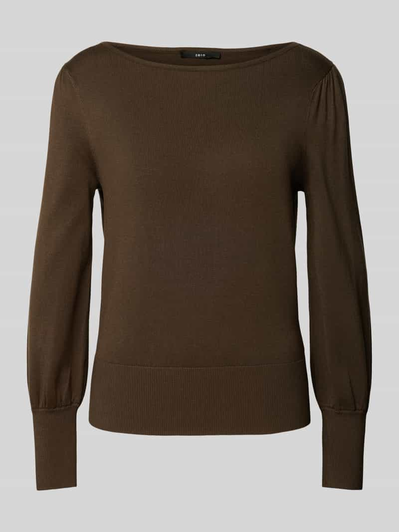 Zero Gebreide pullover met boothals