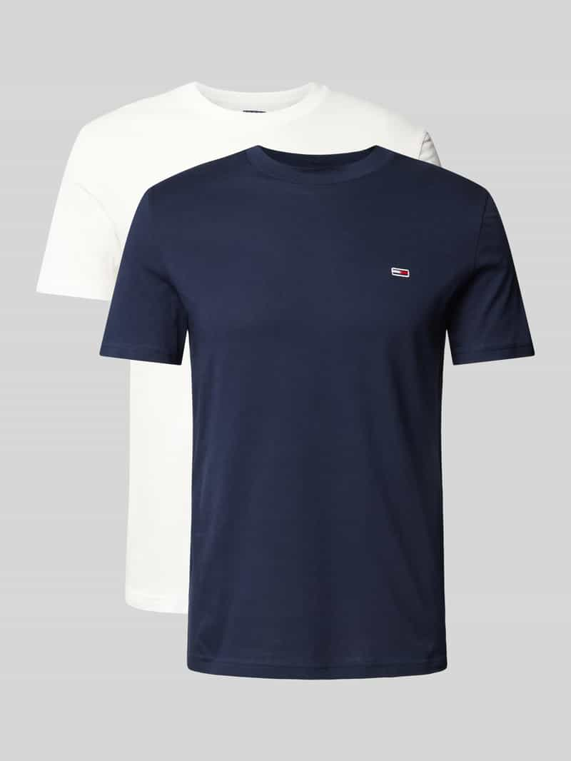 Tommy Jeans Slim fit T-shirt met logostitching