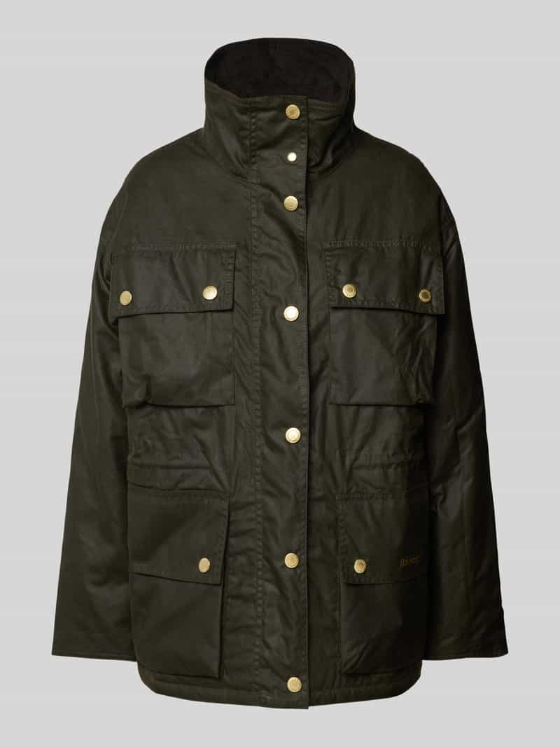 Barbour Jack met opstaande kraag, model 'EVA WAX'