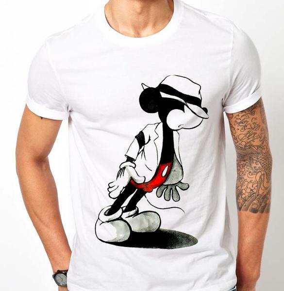 Shirtbude mickey maus mouse michael jackson print tshirt XS