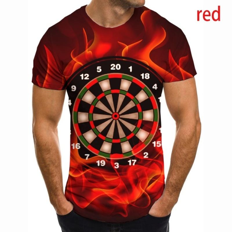 Xuhaijian02 Dartbord T-shirt Darts gooien spel grafisch T-shirt grappige zomerkleding aangepaste top tee korte mouw T-shirts voor mannen XL