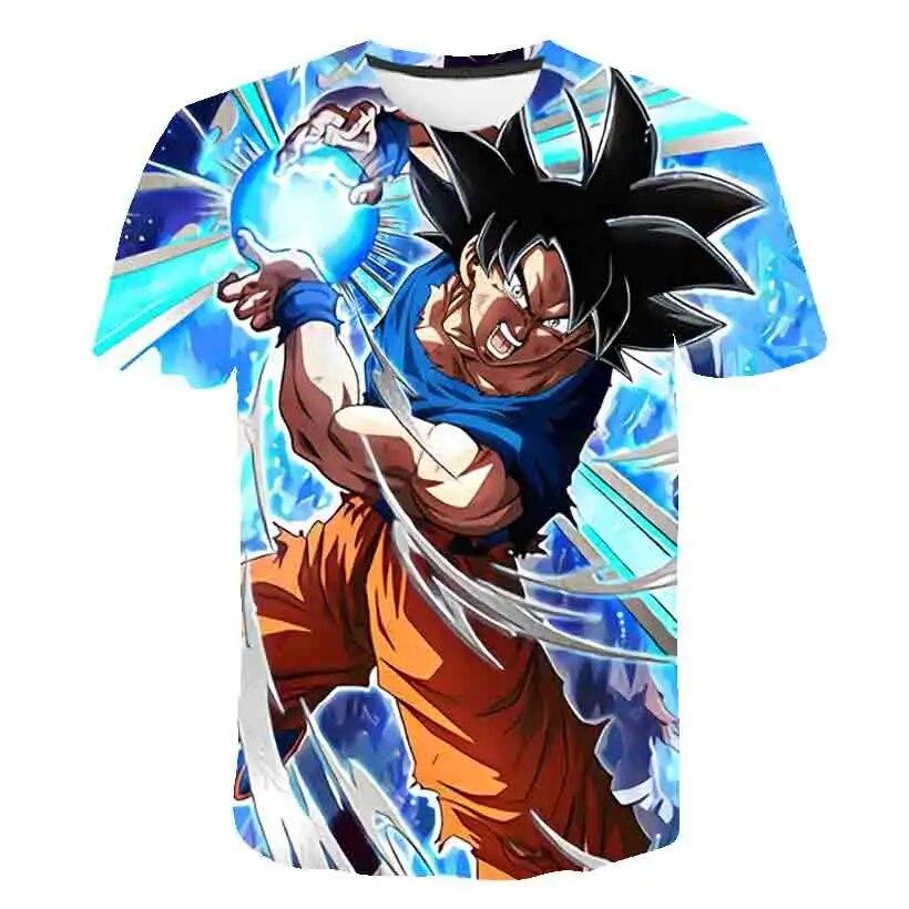 Xin nan zhuang Summe T-shirt 3D Goku Vegeta afdrukken Harajuku mode casual top met korte mouwen M