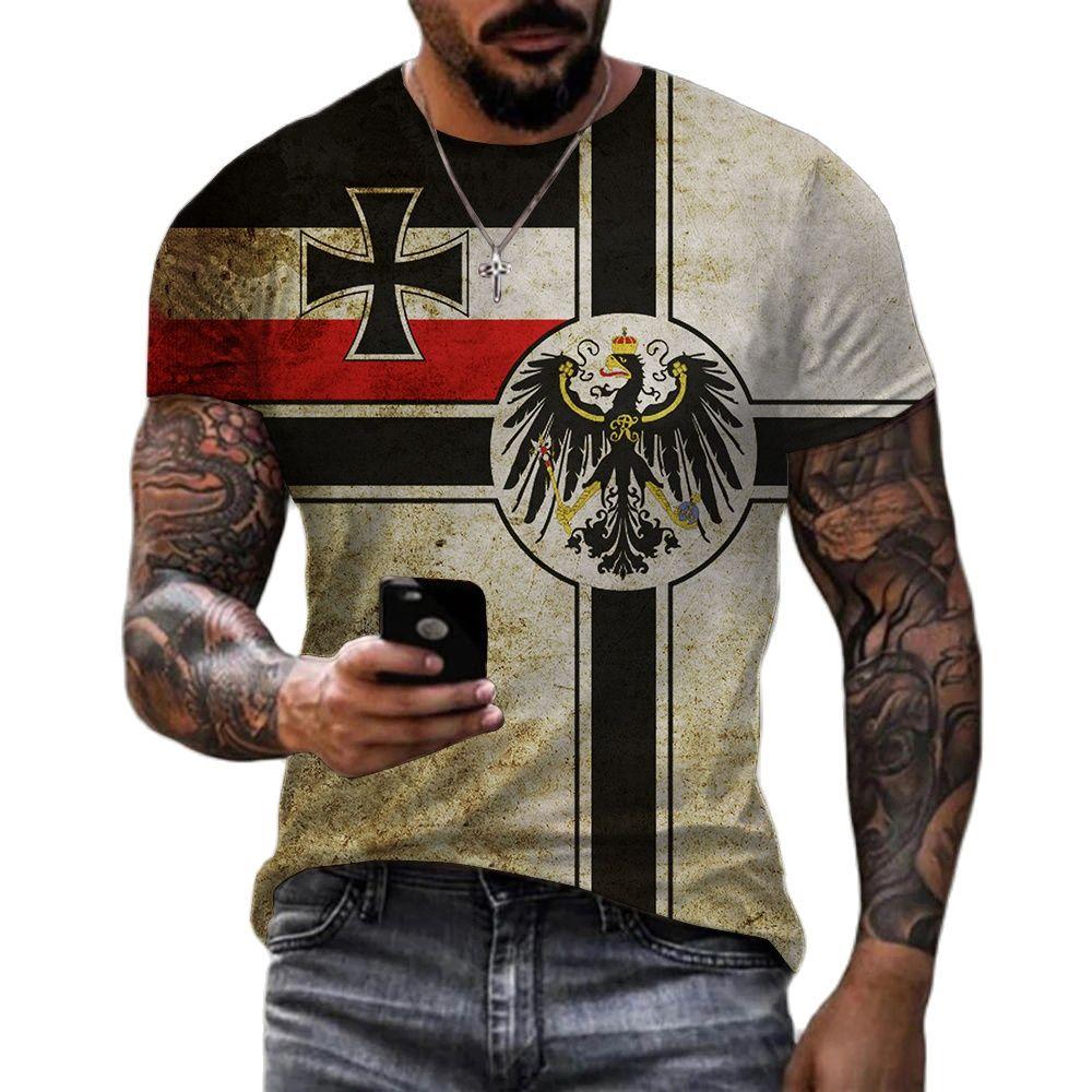 ETST 07 Wereld Vlag T-shirt Voor Mannen 3d Vlag Grafisch Gedrukt Heren T-shirt Oversized Korte Mouw Vintage Tops T-shirt Man Kleding L