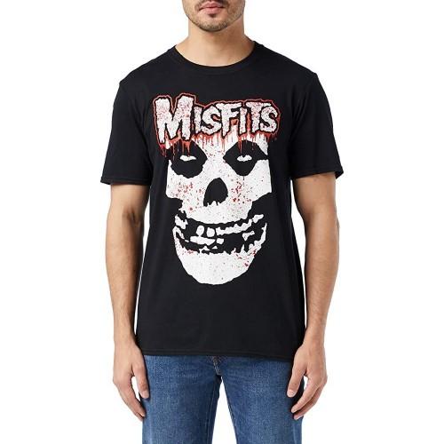 Pertemba FR - Apparel Misfits Heren T-shirt met scheurende schedel M zwart