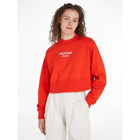 Calvin Klein Sweatshirt STACKED INSTITUTIONAL CREWNECK