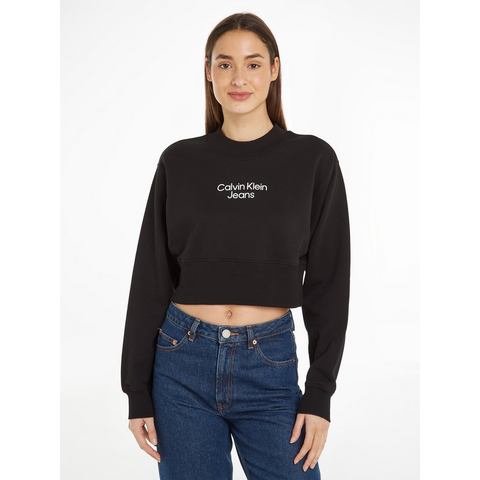 Calvin Klein Sweatshirt STACKED INSTITUTIONAL CREWNECK