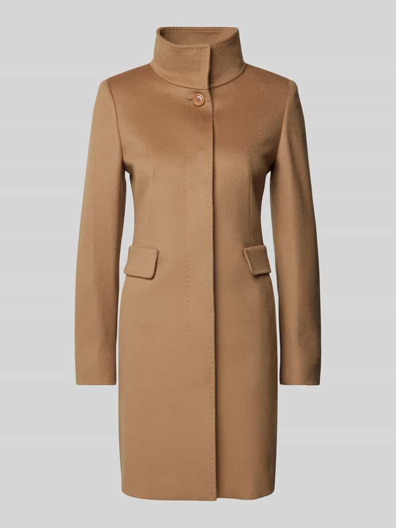 Max Mara Studio Lange jas met opstaande kraag, model 'AGNESE'