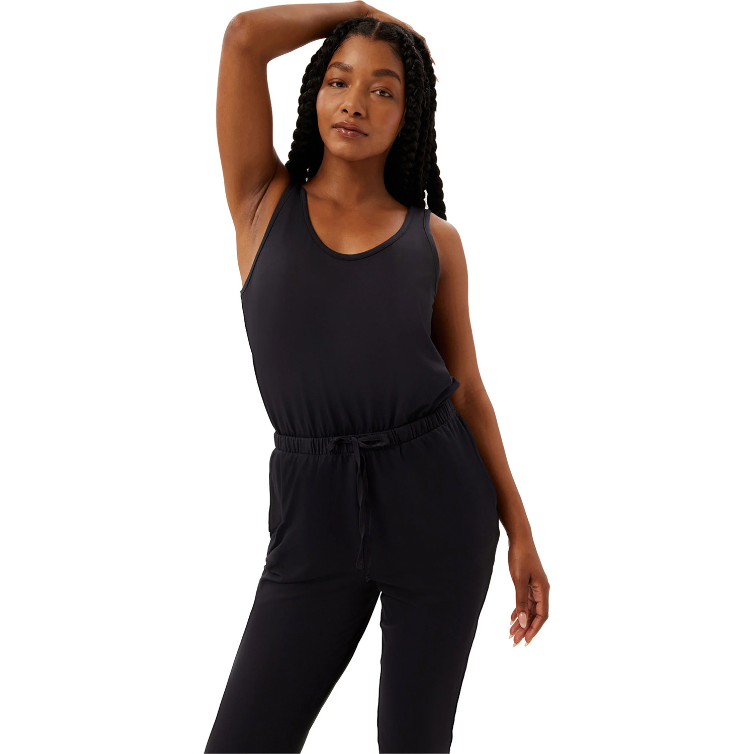 Girlfriend Collective Dames reset jumpsuit met ronde hals