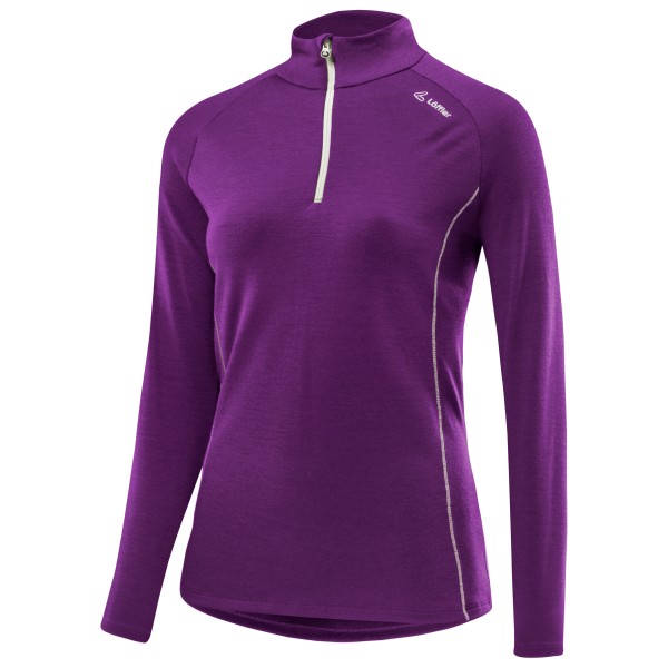 Löffler  Women's Midlayer Transtex Merino - Merinolongsleeve, purper