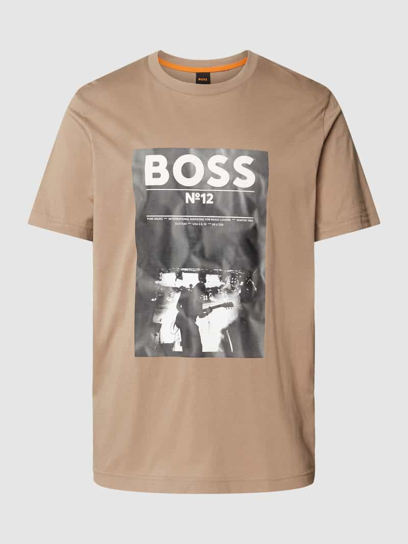 Boss Orange T-shirt met logo- en motiefprint